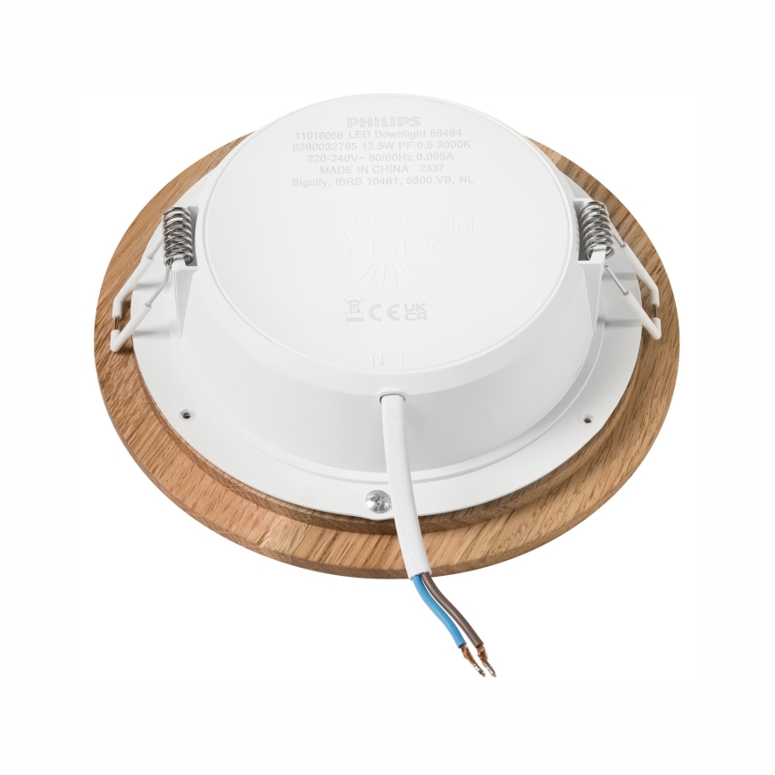 Світлодіодний вбудований світильник WOODY SPOT LED/12,5W/230V 3000K дуб ø 16 см