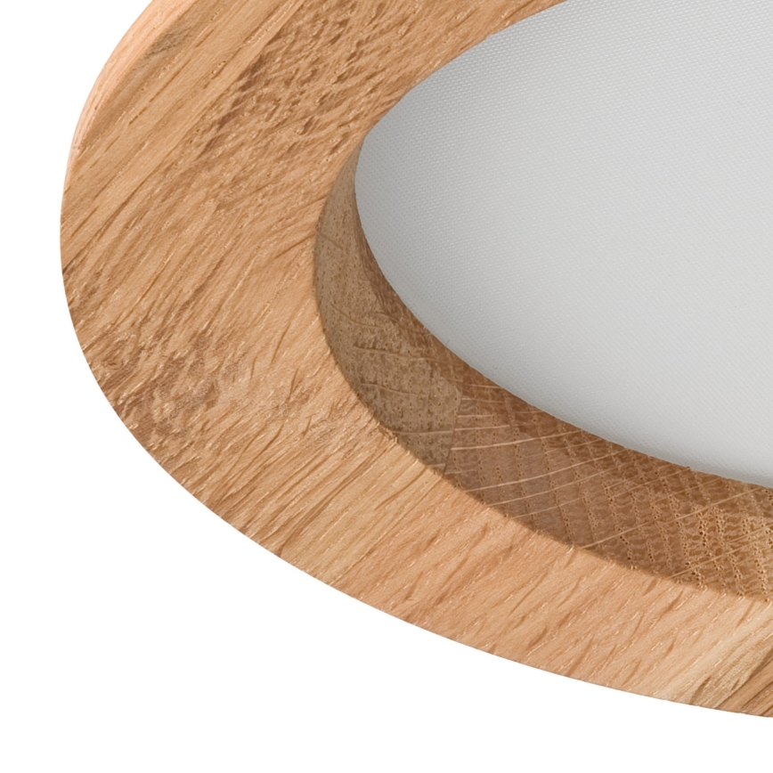 Світлодіодний вбудований світильник WOODY SPOT LED/12,5W/230V 3000K дуб ø 16 см