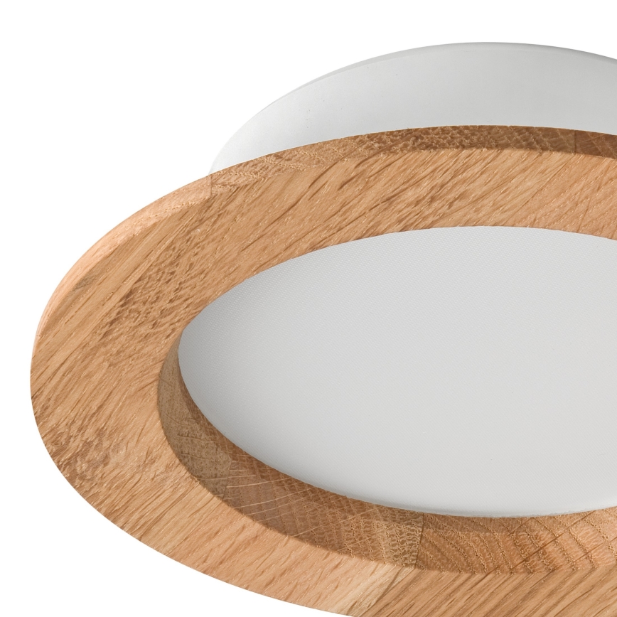 Світлодіодний вбудований світильник WOODY SPOT LED/12,5W/230V 3000K дуб ø 16 см