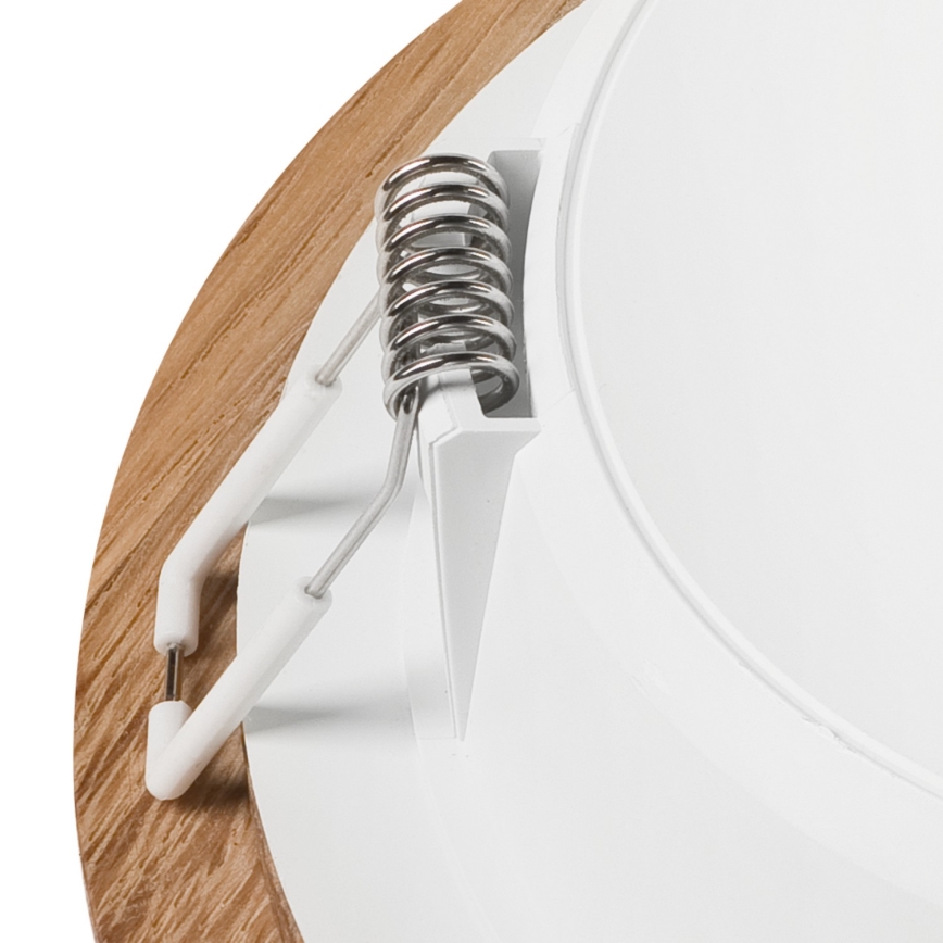 Світлодіодний вбудований світильник WOODY SPOT LED/12,5W/230V 3000K дуб ø 16 см