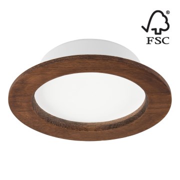 Світлодіодний вбудований світильник WOODY SPOT LED/12,5W/230V 3000K вишня ø 16 см