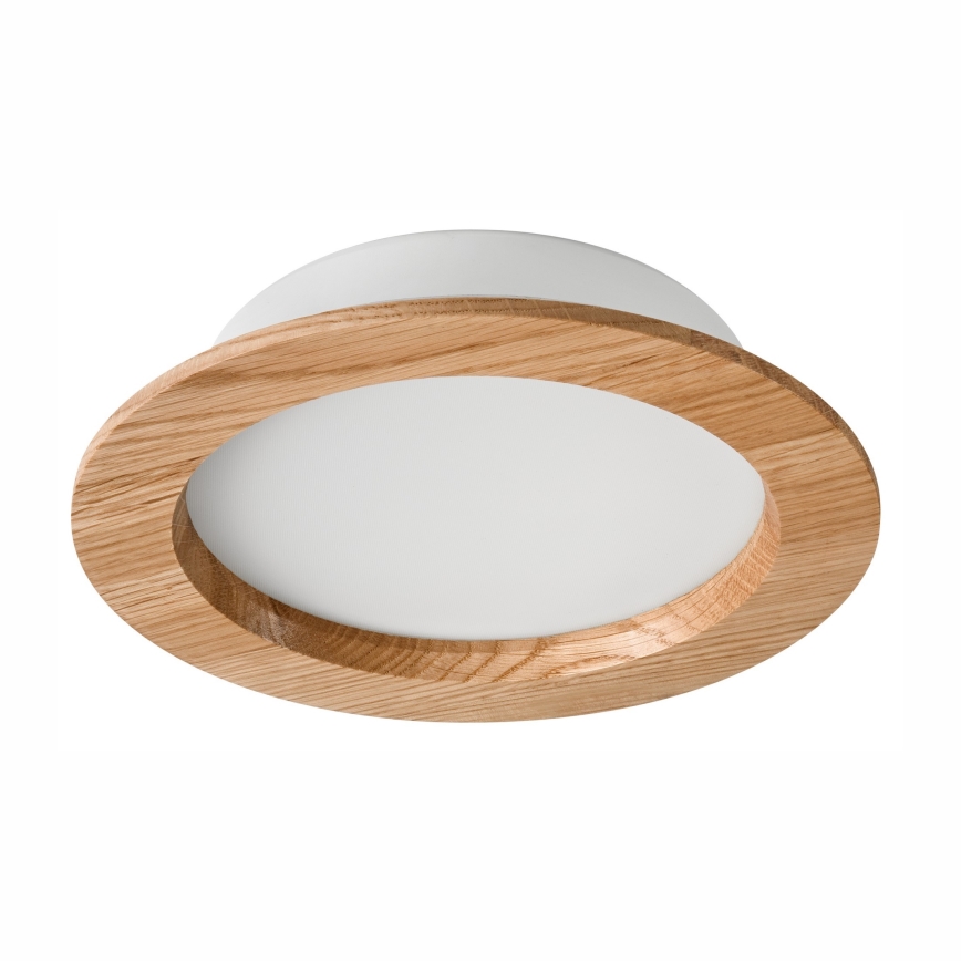 Світлодіодний вбудований світильник WOODY SPOT LED/16,5W/230V 4000K дуб ø 18,5 см