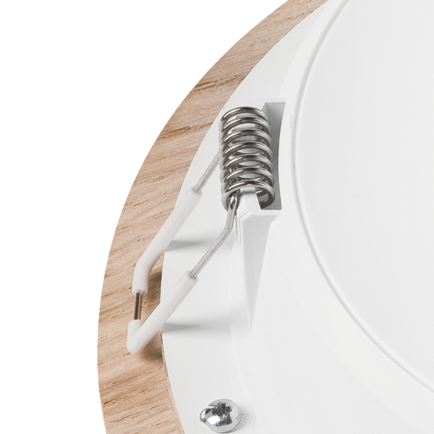 Світлодіодний вбудований світильник WOODY SPOT LED/16,5W/230V 4000K дуб ø 18,5 см