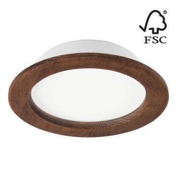 Світлодіодний вбудований світильник WOODY SPOT LED/16,5W/230V 4000K вишня ø 18,5 см