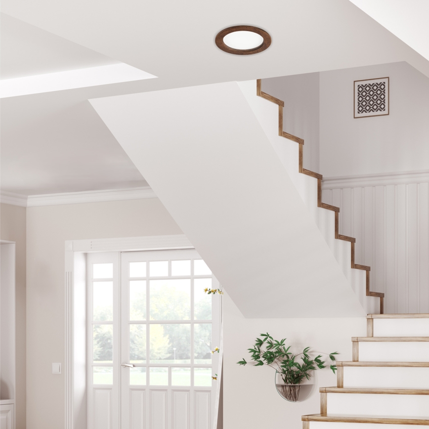 Світлодіодний вбудований світильник WOODY SPOT LED/16,5W/230V 4000K вишня ø 18,5 см