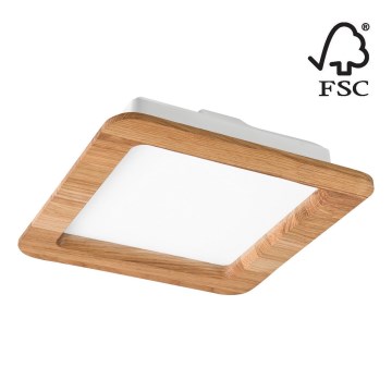 Світлодіодний вбудований світильник WOODY SPOT LED/17W/230V 3000K дуб 18,5x18,5 см