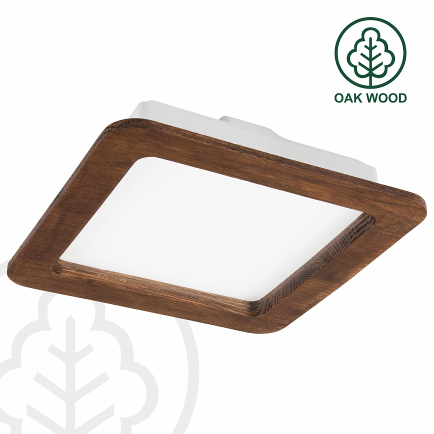 Світлодіодний вбудований світильник WOODY SPOT LED/17W/230V 3000K вишня 18,5x18,5 cm
