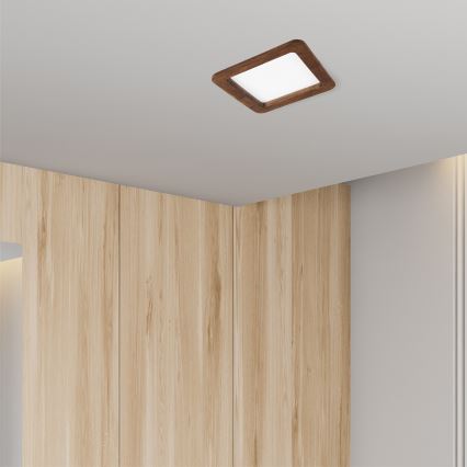 Світлодіодний вбудований світильник WOODY SPOT LED/17W/230V 3000K вишня 18,5x18,5 cm