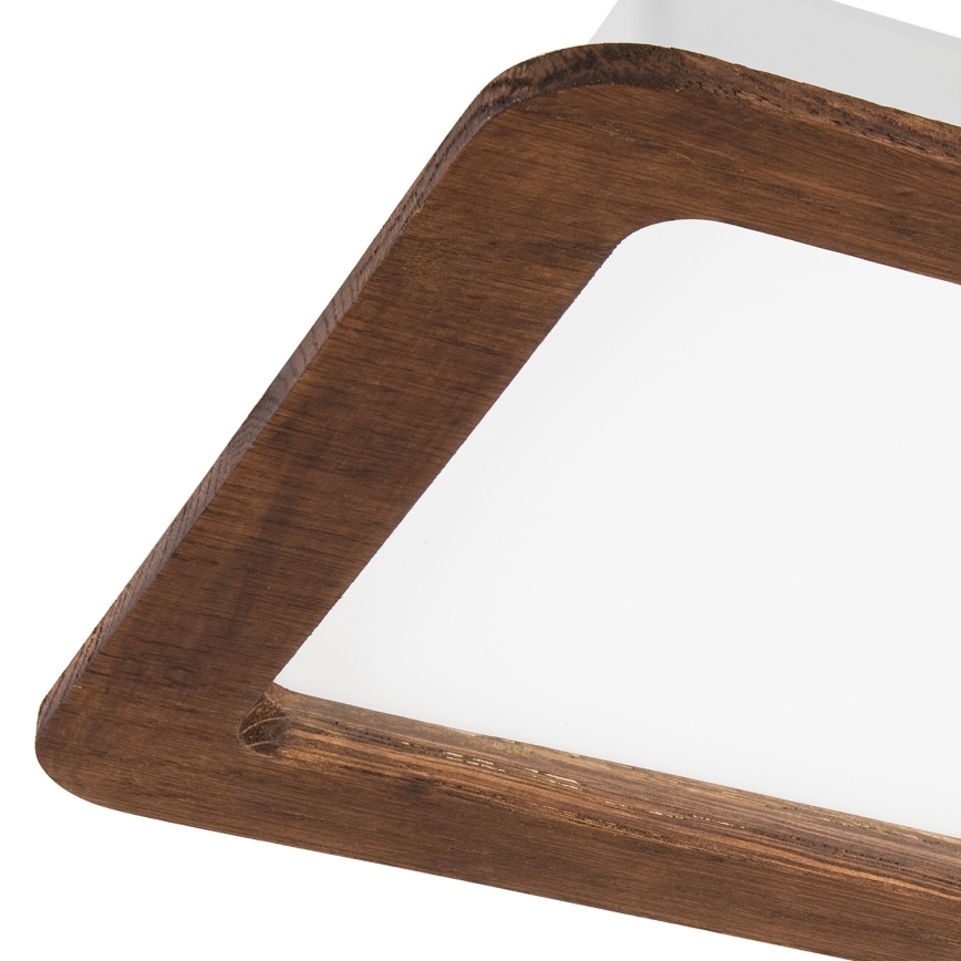 Світлодіодний вбудований світильник WOODY SPOT LED/17W/230V 3000K вишня 18,5x18,5 cm