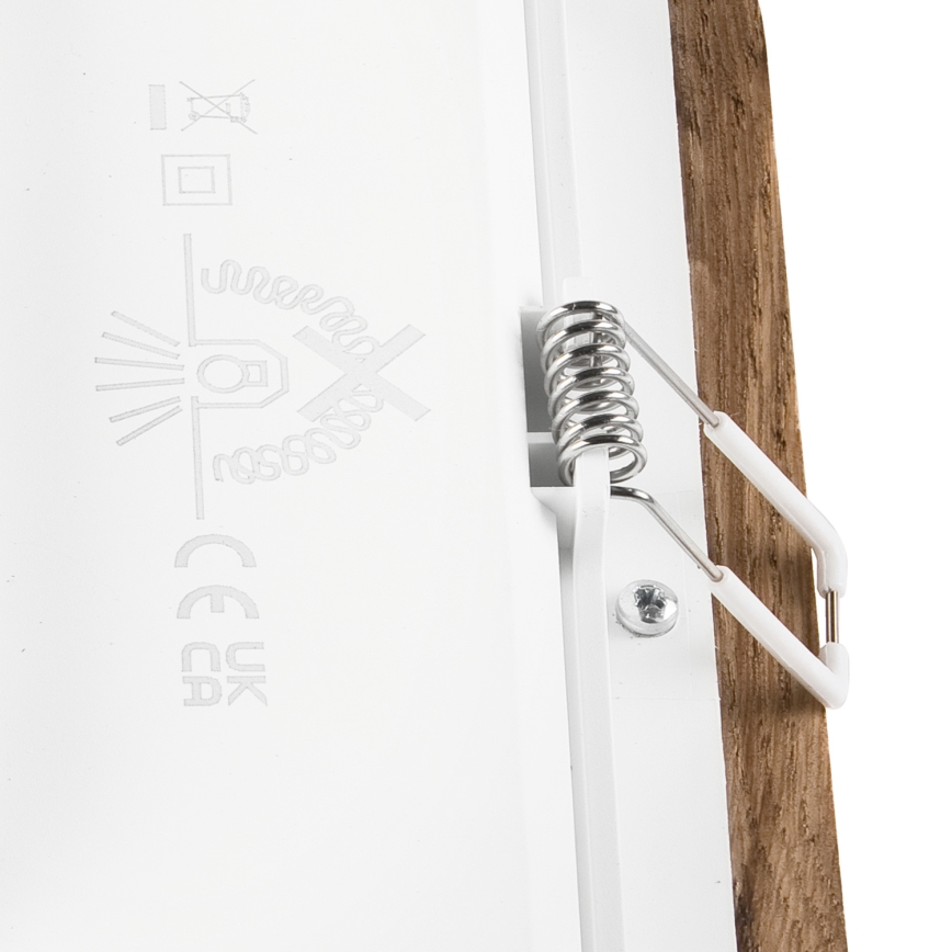 Світлодіодний вбудований світильник WOODY SPOT LED/17W/230V 3000K волоський горіх 18,5x18,5 cm