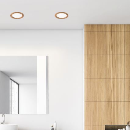 Світлодіодний вбудований світильник WOODY SPOT LED/23,5W/230V 4000K дуб ø 23,5 см