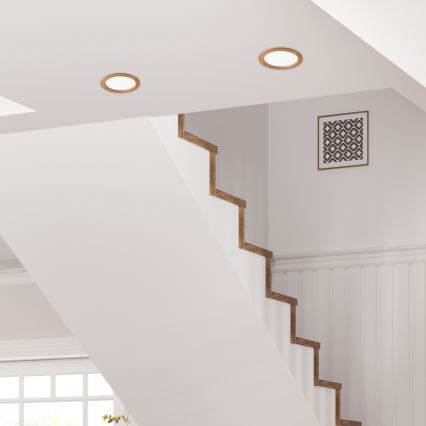Світлодіодний вбудований світильник WOODY SPOT LED/23,5W/230V 4000K дуб ø 23,5 см