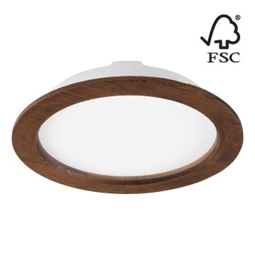 Світлодіодний вбудований світильник WOODY SPOT LED/23,5W/230V 4000K вишня ø 23,5 cm