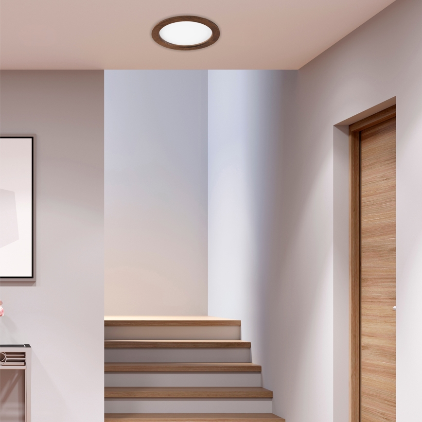 Світлодіодний вбудований світильник WOODY SPOT LED/23,5W/230V 4000K вишня ø 23,5 cm