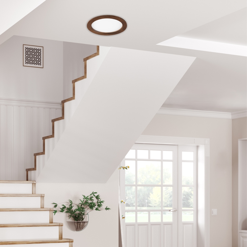 Світлодіодний вбудований світильник WOODY SPOT LED/23,5W/230V 4000K вишня ø 23,5 cm