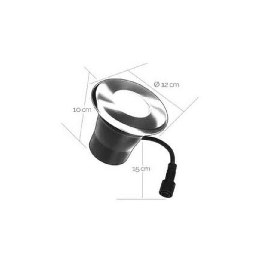 Світлодіодний вбудований зовнішній світильник EASY CONNECT 1xGU10/4W/230V 3000K IP65 круглий