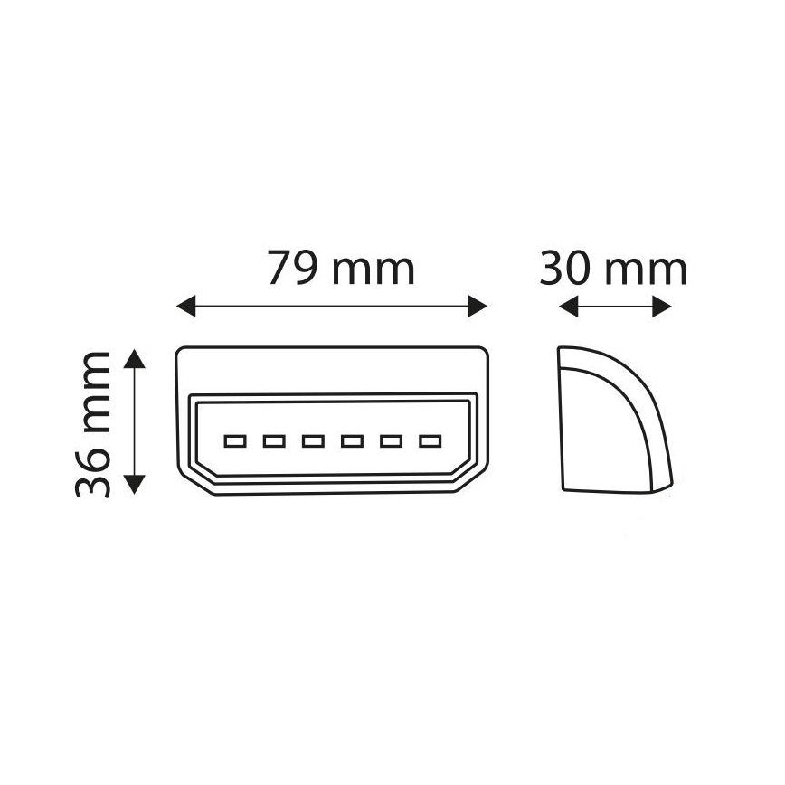 Світлодіодний відбивач LICE LED/0,2W/12-24V IP67