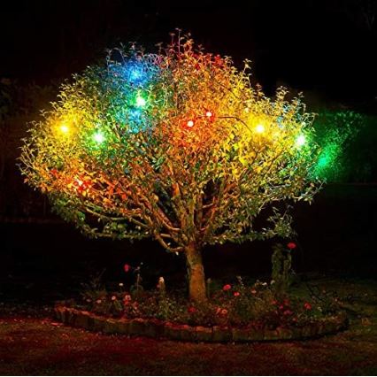 Світлодіодний вуличний гірлянд EASY CONNECT 8xE27 5м IP44 багатокольоровий