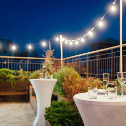 Світлодіодний вуличний гірлянд STRING 10м 20xLED/0,5Вт/24/230В 3000К IP44