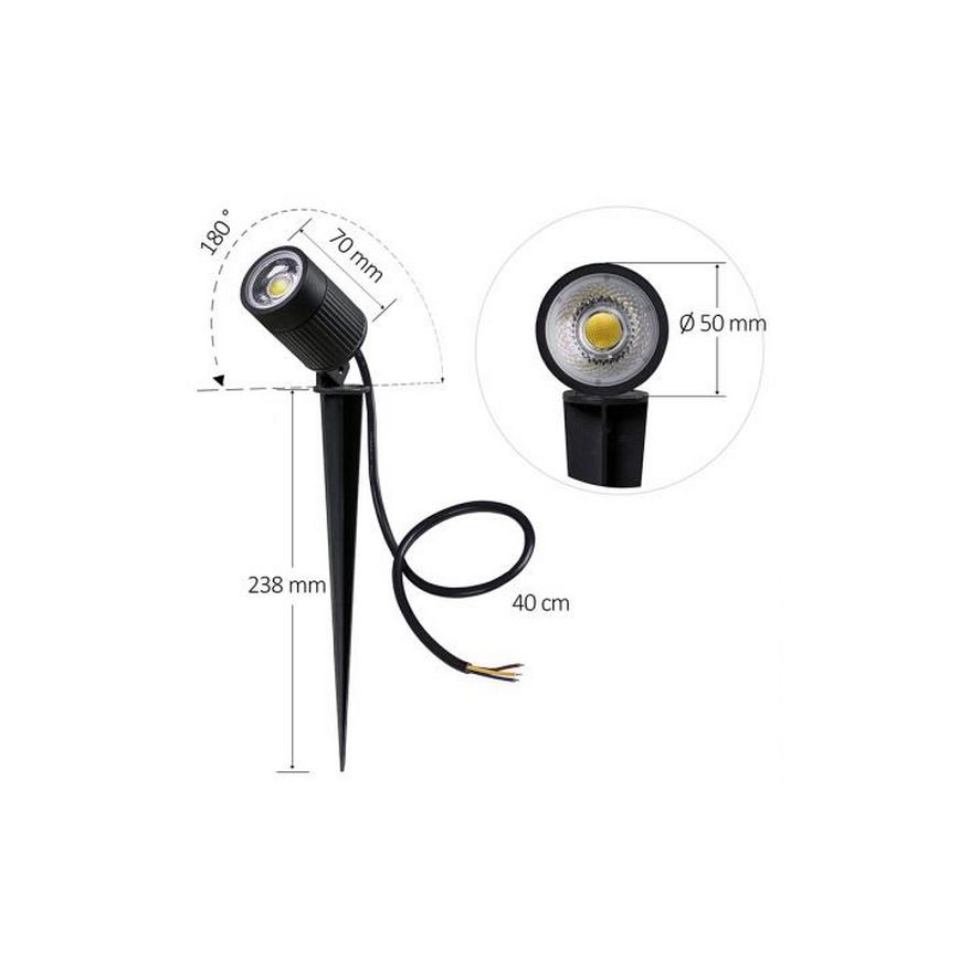 Світлодіодний вуличний світильник LED/7W/85-264V IP67