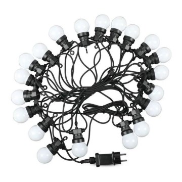 Світлодіодний вуличний гірлянд STRING 10м 20xLED/0,5Вт/24/230В 3000К IP44