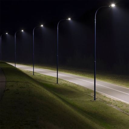 Світлодіодний вуличний ліхтар SAMSUNG CHIP LED/100W/230V 6500K IP65 сірий