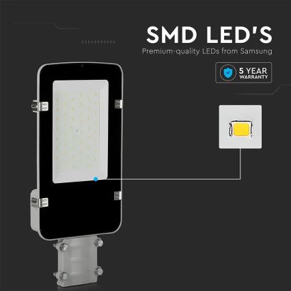 Світлодіодний вуличний ліхтар SAMSUNG CHIP LED/30W/230V 6400K IP65