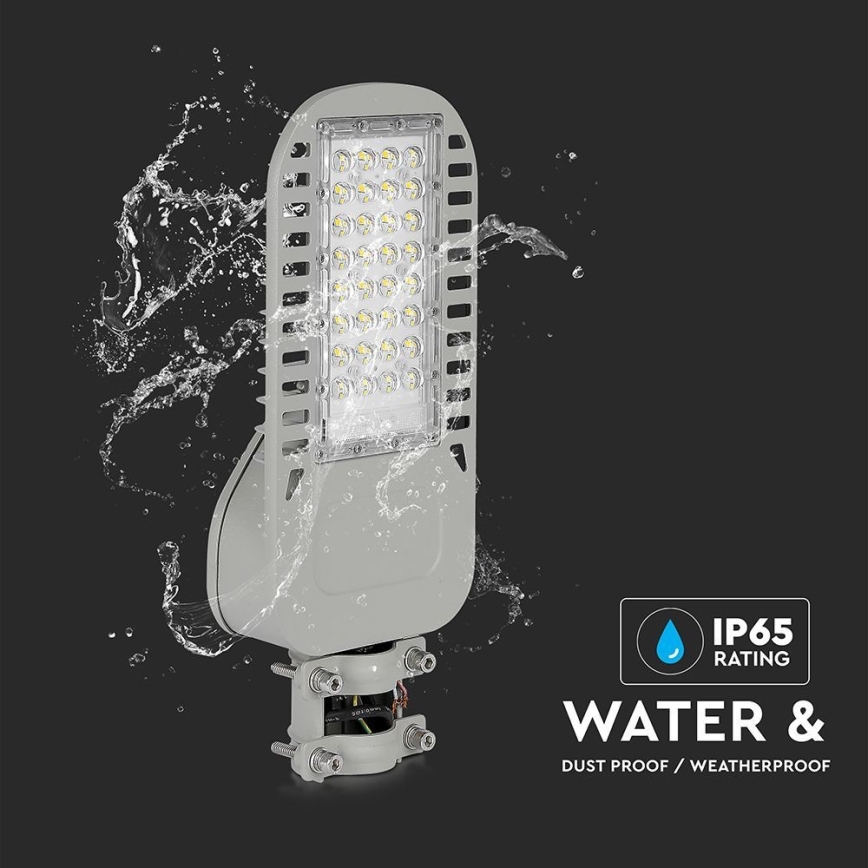 Світлодіодний вуличний ліхтар SAMSUNG CHIP LED/50W/230V 6500K сірий