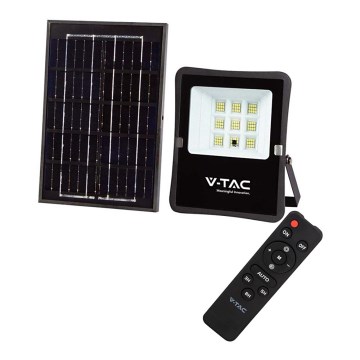 Світлодіодний вуличний прожектор на сонячній батареї LED/6W/3,2V 4000K IP65 + дистанційне керування