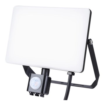 Світлодіодний вуличний прожектор з датчиком LED/50W/230V 5000K IP44