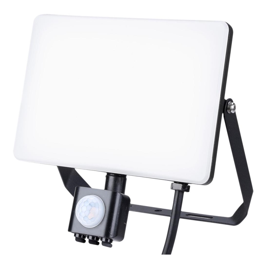 Світлодіодний вуличний прожектор з датчиком LED/50W/230V 5000K IP44