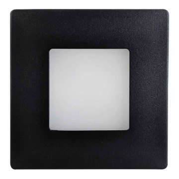 Світлодіодний вуличний сходовий світильник LED/1,7W/230V 4000K IP44 чорний