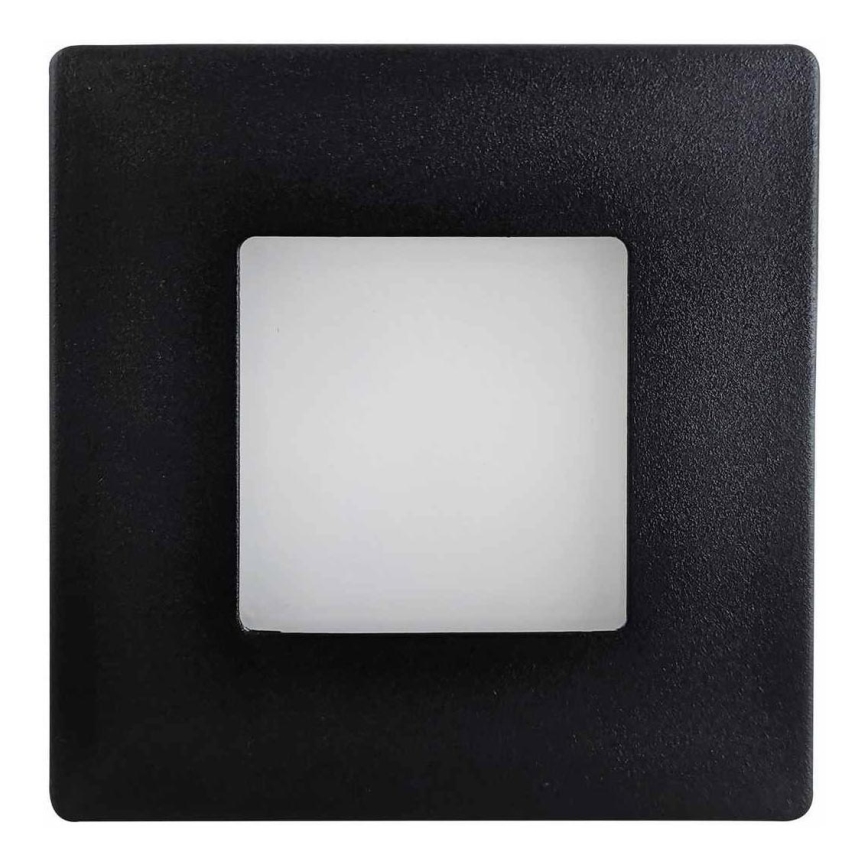 Світлодіодний вуличний сходовий світильник LED/1,7W/230V 4000K IP44 чорний