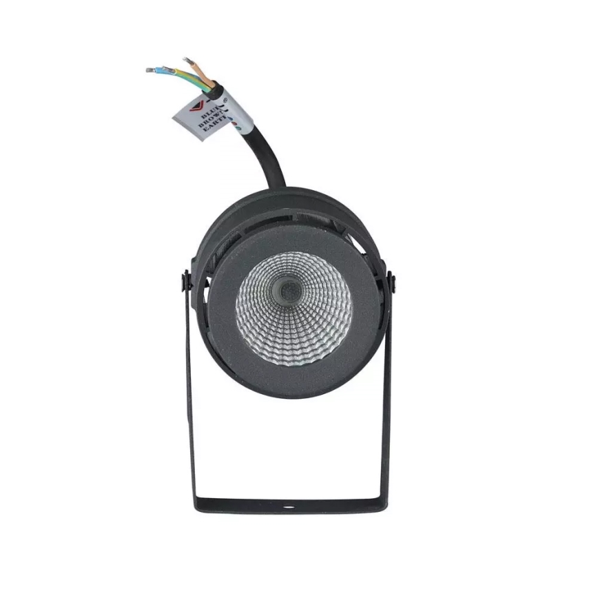 Світлодіодний вуличний світильник LED/12W/100-240V IP65 сірий - зелений світло