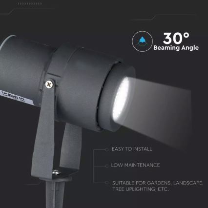 Світлодіодний вуличний світильник LED/12W/100-240V IP65 сірий - зелений світло