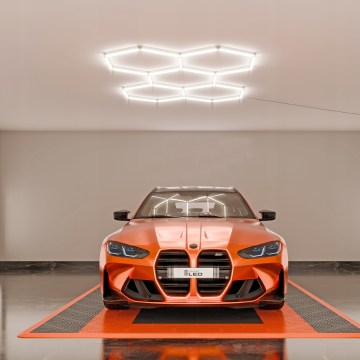 Світлодіодний затемнюваний стельовий світильник HEXAGON LED/192W/85-265V 5000K 160x221 cm CRI 90 IP54 білий