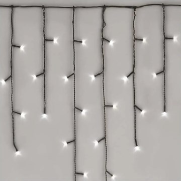Світлодіодний зовнішній різдвяний гірлянд 100xLED/2,5x0,9м IP44 холодний білий
