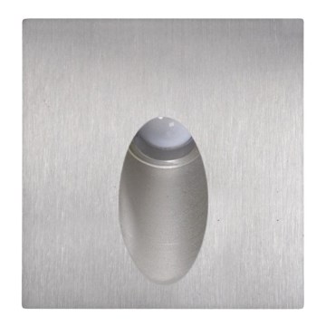 Світлодіодний зовнішній сходовий світильник ESPO LED/3W/230V матовий хром IP54