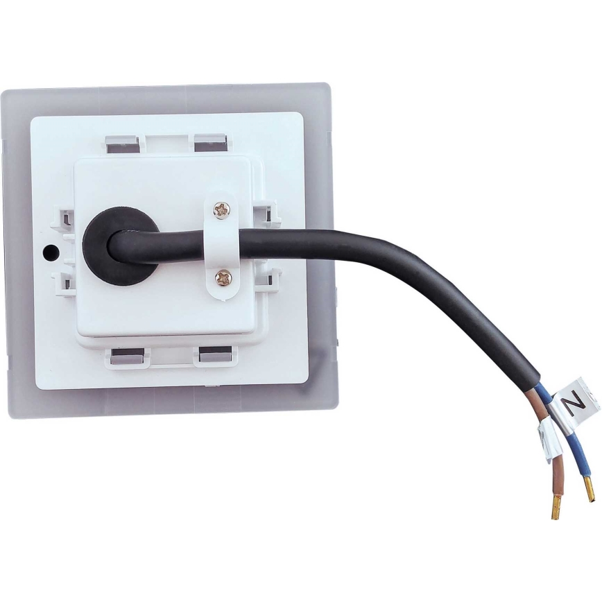 Світлодіодний зовнішній сходовий світильник LED/1,7W/230V 4000K IP44 глянцевий хром
