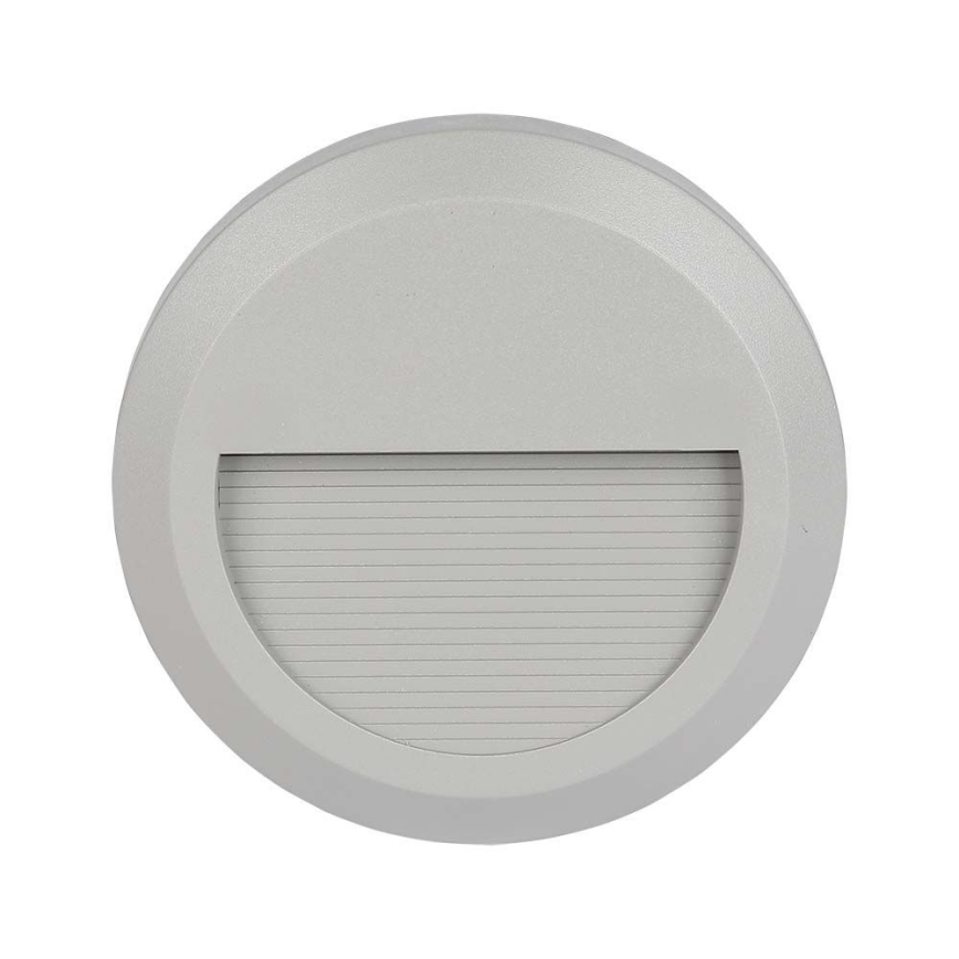 Світлодіодний зовнішній сходовий світильник LED/2W/230V IP65 3000K сірий