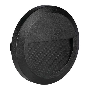Світлодіодний зовнішній сходовий світильник LED/2W/230V IP65 4000K чорний