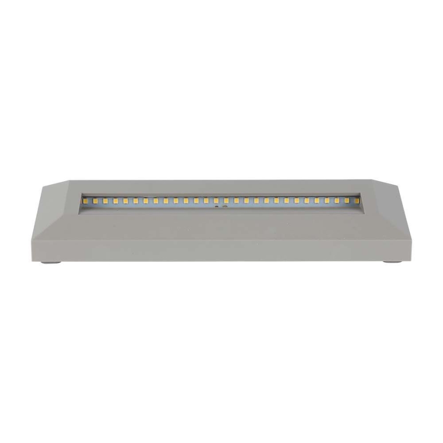 Світлодіодний зовнішній сходовий світильник LED/3W/230V IP65 3000K сірий
