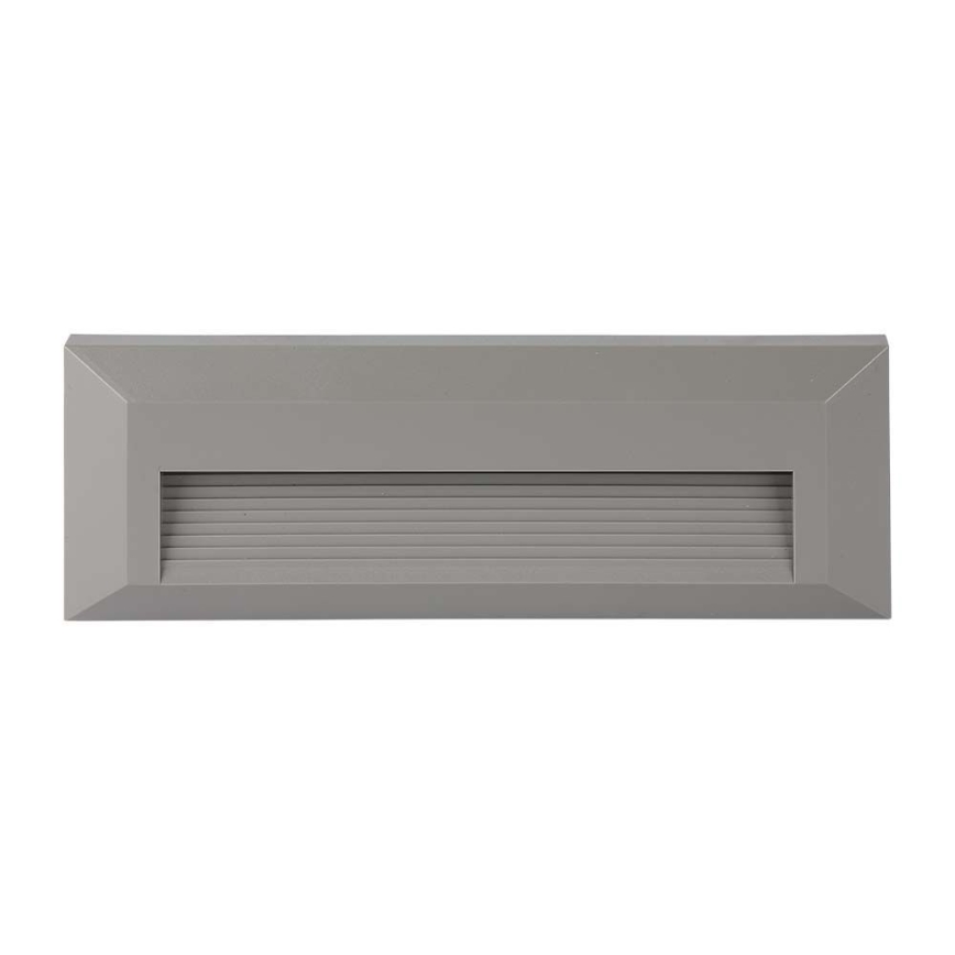 Світлодіодний зовнішній сходовий світильник LED/3W/230V IP65 3000K сірий
