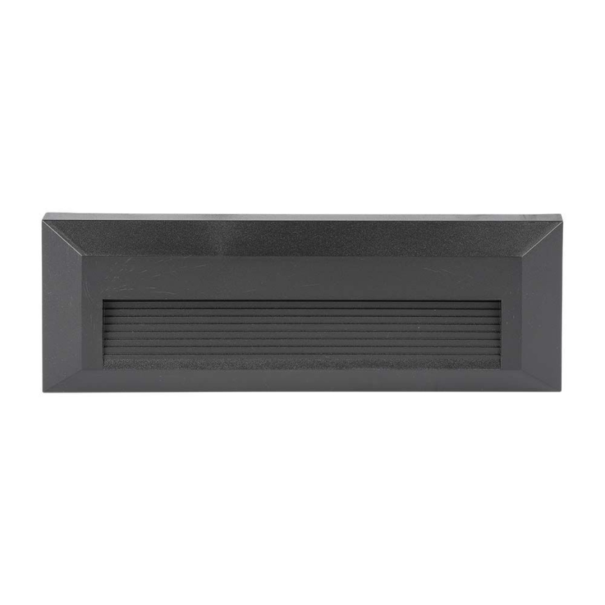 Світлодіодний зовнішній сходовий світильник LED/3W/230V IP65 4000K чорний
