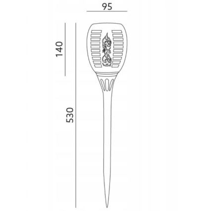 Світлодіодний зовнішній світильник на сонячній батареї SPARKLE LED/0,12W/1,2V IP44 300 mAh