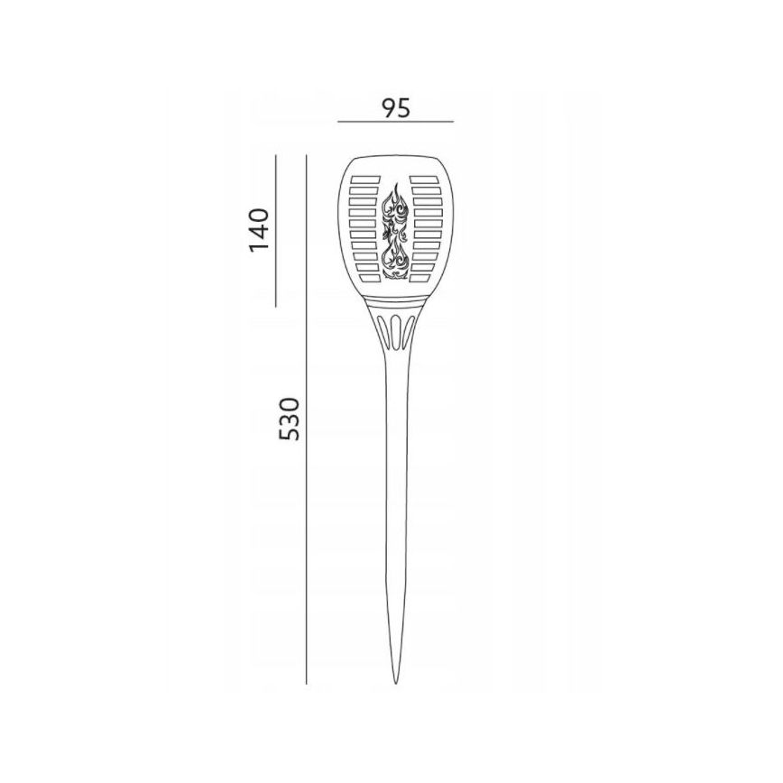 Світлодіодний зовнішній світильник на сонячній батареї SPARKLE LED/0,12W/1,2V IP44 300 mAh