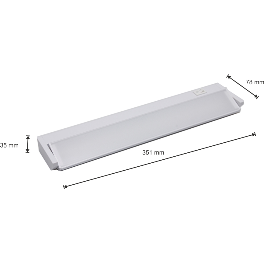 Світлодіодний кухонний точковий для підсвітки стільниці LED/5W/230V білий