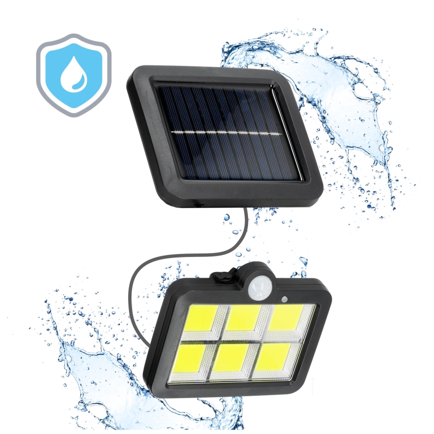 Світлододний прожектор з датчиком на сонячній батареї LED/1,5W/3,7V 6000K IP44