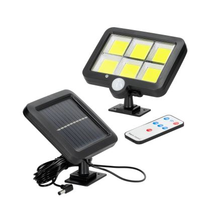 Світлододний прожектор з датчиком на сонячній батареї LED/1,5W/3,7V 6000K IP44