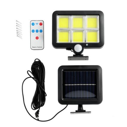 Світлододний прожектор з датчиком на сонячній батареї LED/1,5W/3,7V 6000K IP44